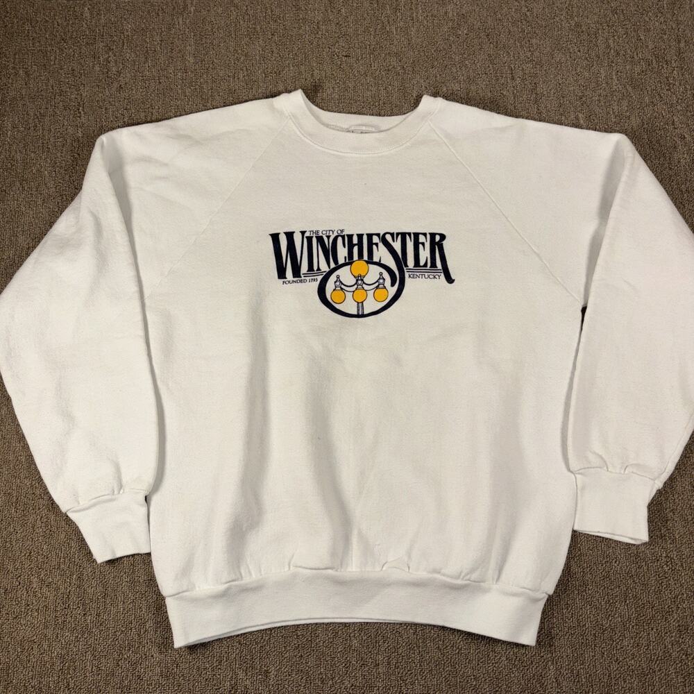 Winchester Kentucky Vintage Sweatshirt 90s Large White Lamppost